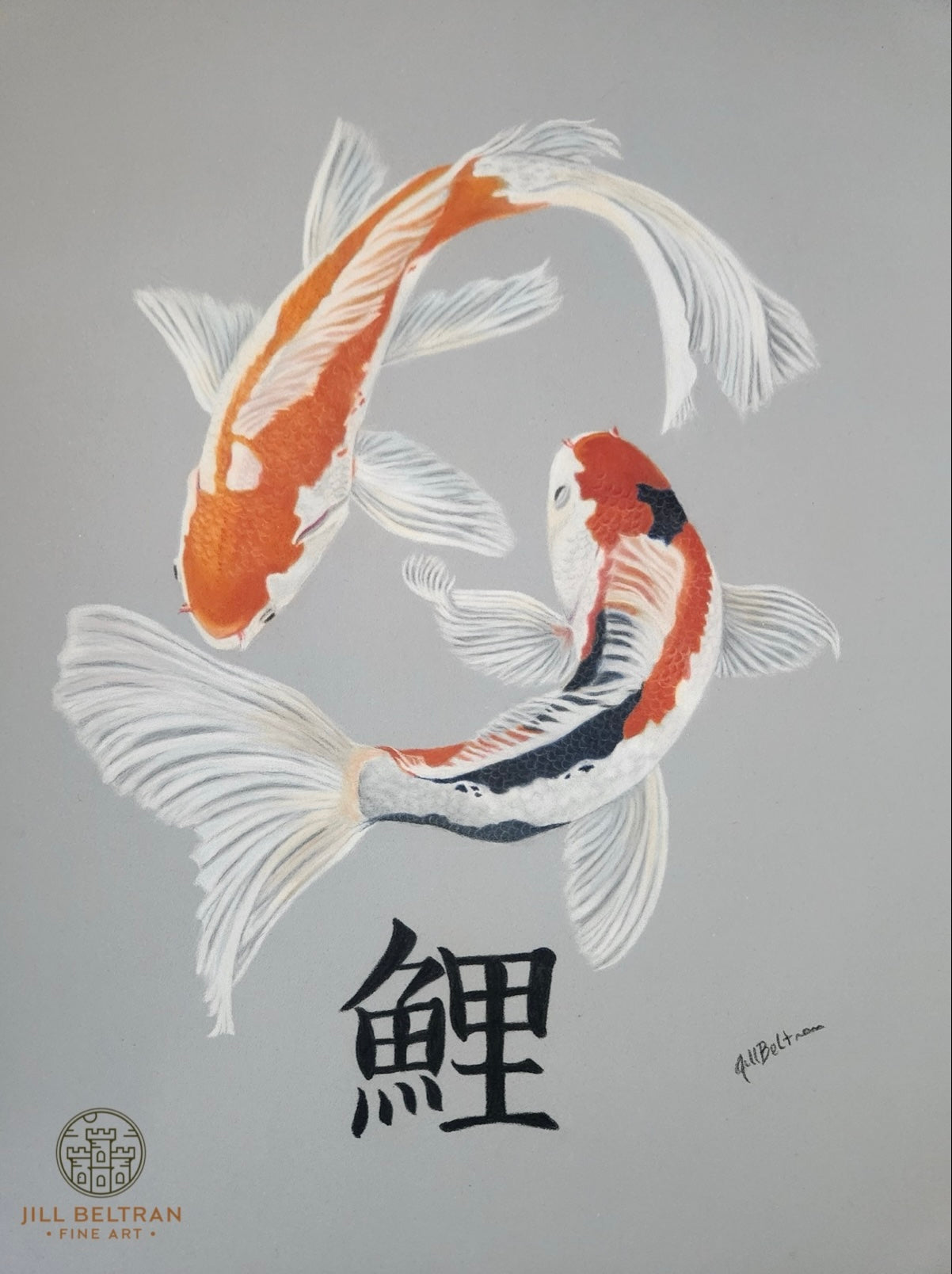 Koi Fish Signed Original